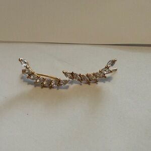 Elegant Gold crawler Earrings